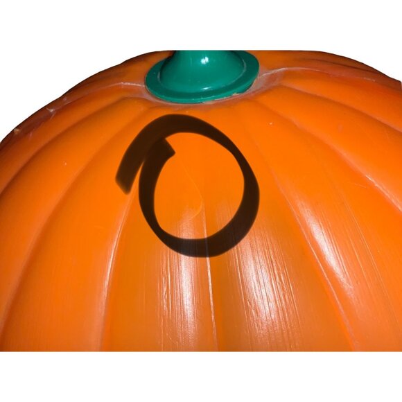 Halloween Plastic Blow Mold Jack-O-Lantern Pumpkin Tabletop  Decoration - Picture 8 of 10